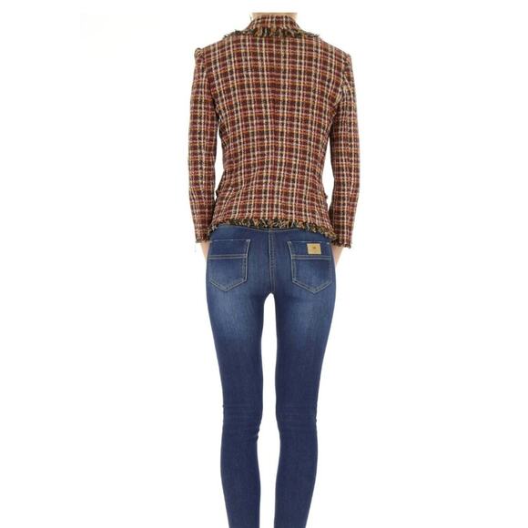 Isabel Marant Etoile Nicole Tweed Fringe Collar Blazer Jacket Double Breasted 6 - Picture 6 of 13